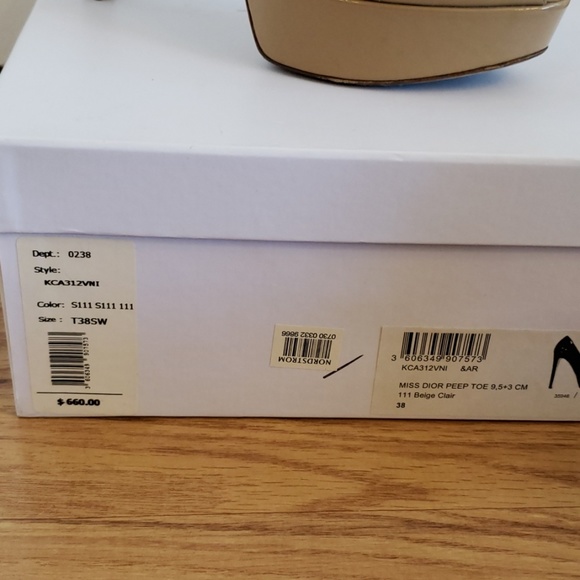 Dior platform peep toe pumps - Picture 8 of 8